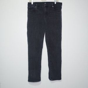 Gap Denim Washed Black Classic Straight Leg Jeans Women's 32